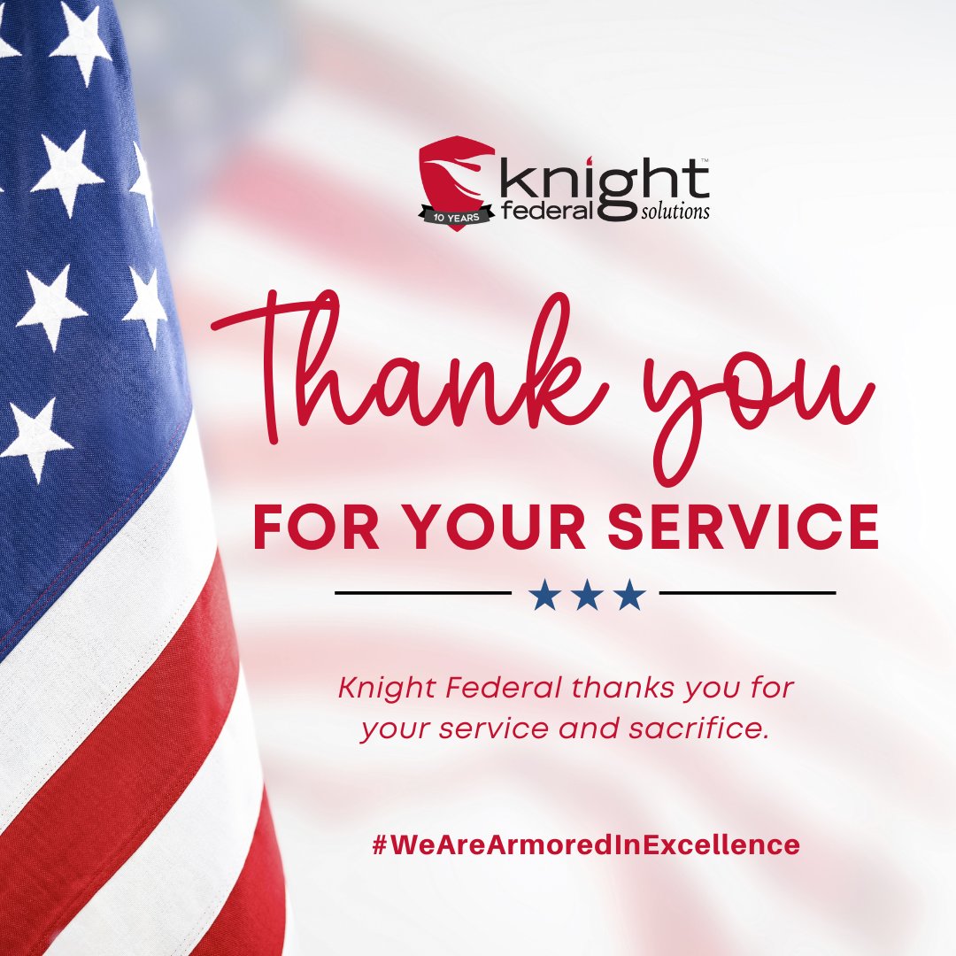 🇺🇸 This #VeteransDay, #KnightFederal stands in profound gratitude to the brave men & women who have served our nation w/ honor & courage. Your sacrifices shape the very fabric of our country, & your spirit continues to inspire us.🛡️❤️

#HonorThroughAction #ThankYouVeterans