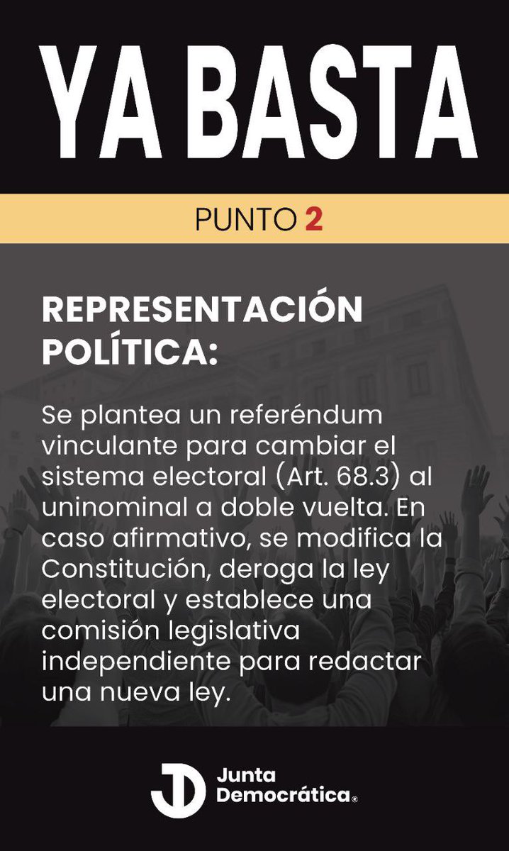 MarioMrGr's tweet image. YA BASTA‼️

Pongamos límites y control a los políticos.

📆 HOY sábado 11N a las 19:30
📍 Carrera de San Jerónimo, Madrid

Concentración civil pacífica

COMPARTE‼️
#YaBasta #ControlaLosPoliticos #Libertad #AmnistíaNo #Ruptura78 #LibertadConstituyenteYA #RomperParaTransformar