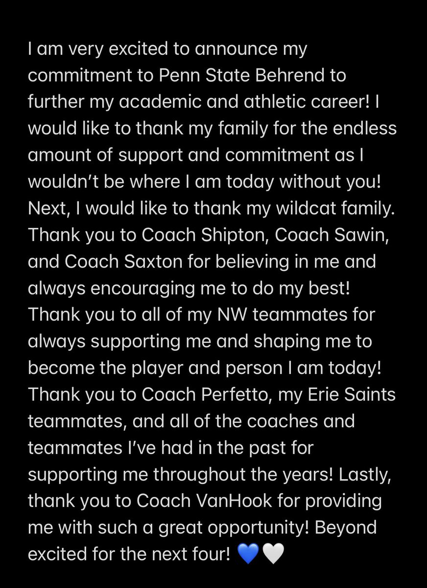 Committed!! <a href="/WildcatsNw/">NWWildcatsGirlsBBall</a> <a href="/PSB_WBB/">Behrend W Basketball</a>