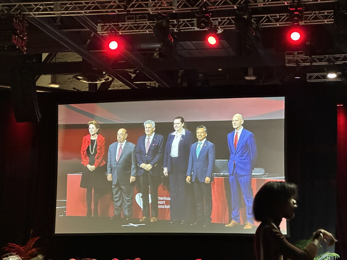 Inspiring opening of AHA. Legends in CV research being honored. #AHA2023