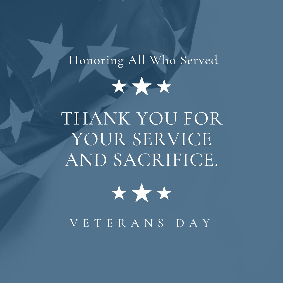 Veterans, we honor you today and every day.