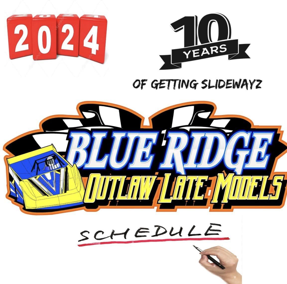 ‼️𝐍𝐄𝐖𝐒‼️

📅 - 2024 Blue Ridge Outlaw Late Model Schedule👇🏻

20 Race schedule with tracks that already have confirmed dates!

🧵 1 of 7

#BlueRidgeOutlaws | #ShortTrackSaturdayNight  #DirtLateModel | #DirtTrack | #LateModel | @ThePostman68 | @DunewichOnDirt