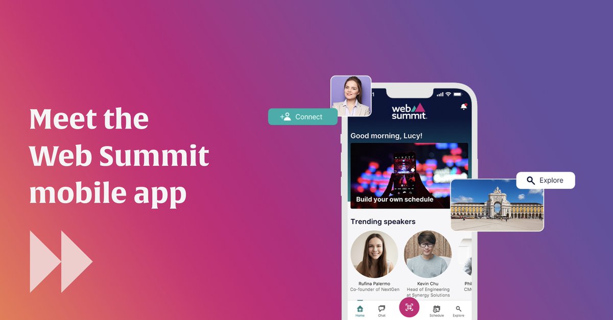 Your event journey starts with the #WebSummit app.

Create your own schedule, organise meetings and connect with 70,000 attendees before, during and after the event.

websummit.com/app