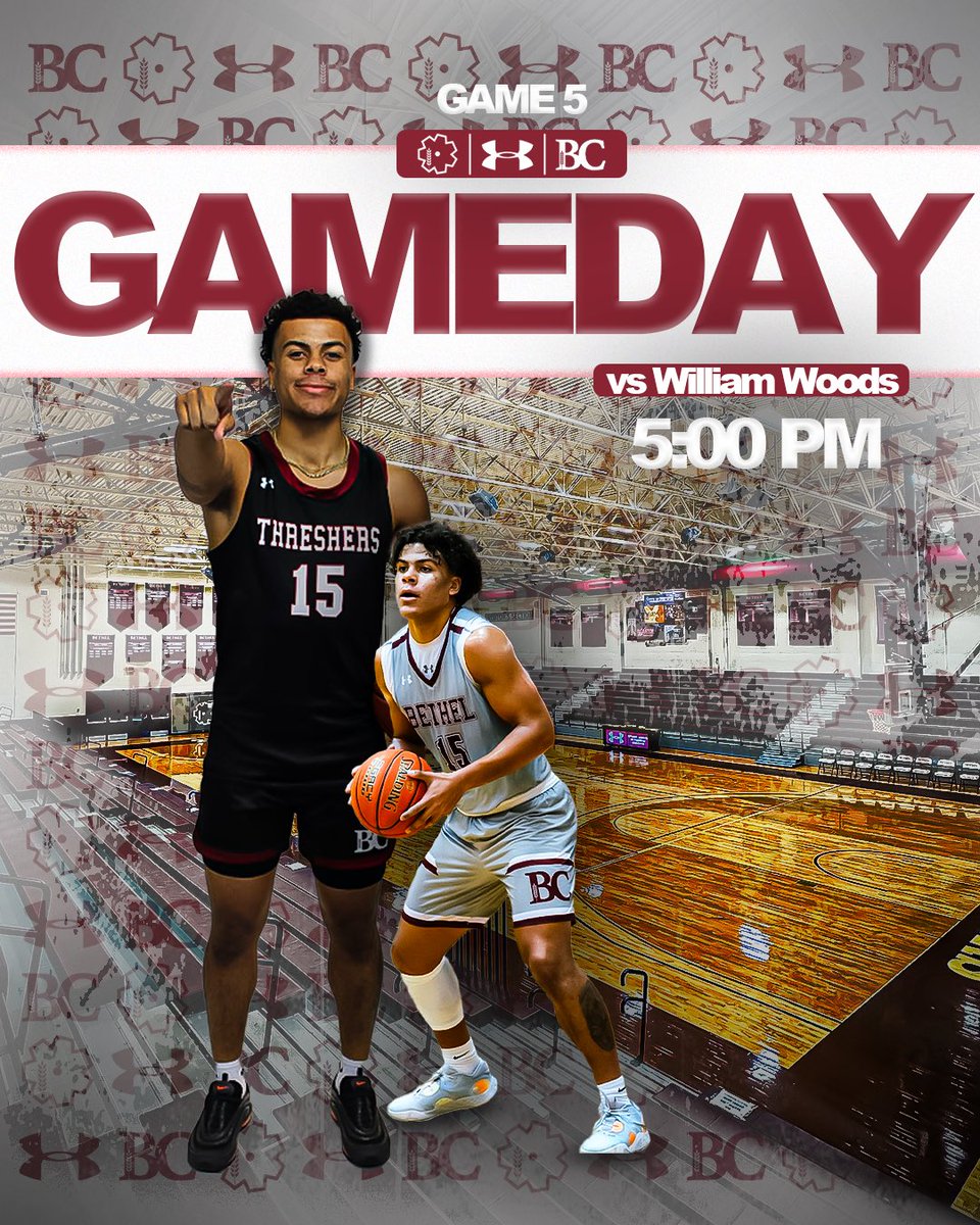 𝐆𝐚𝐦𝐞 𝟓 - 𝐖𝐢𝐥𝐥𝐢𝐚𝐦 𝐖𝐨𝐨𝐝𝐬.

Bethel Classic Day 2️⃣

⌚️: 5:00 PM
📺: Kcacnetwork.com/bethel
📍: Thresher Gym

#ThreshersMBB #WithItOrOnIt