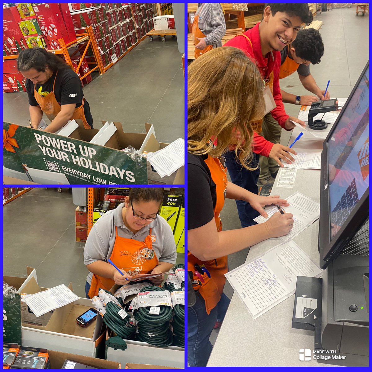 Associates taking time sign thank you cards to all our Veterans at #thd6564 We couldn’t be more thankful &amp; honored to work each one! Today they have day off &amp; will be treated to lunch!  <a href="/JeffSmi82868051/">Jeff Smith</a> <a href="/13lucylu_HD/">Lucylu</a> <a href="/Chrissaw3/">Christina sawyer</a> <a href="/65fbea/">Tessa</a> <a href="/Hanna08258794/">Hanna 6564</a> <a href="/Jacob_Kautz_/">Jacob Kautz</a> <a href="/ThomasMageeTHD/">Thomas Magee</a>