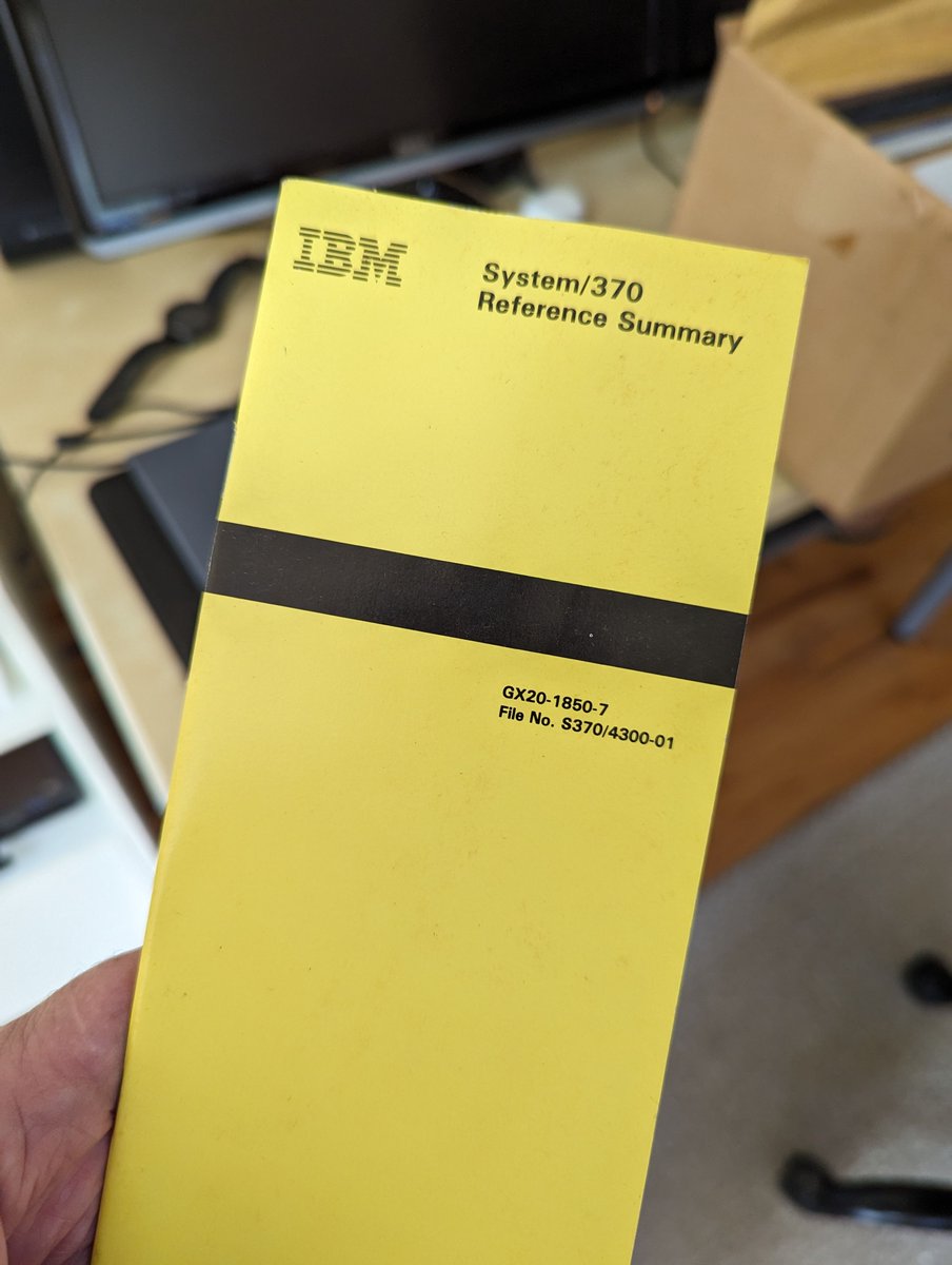 mamund's tweet photo. was doing some "fall cleaning" and found this friend in an old box marked "Office"
#IBM370 #thePast https://t.co/kDfVhHSzXL