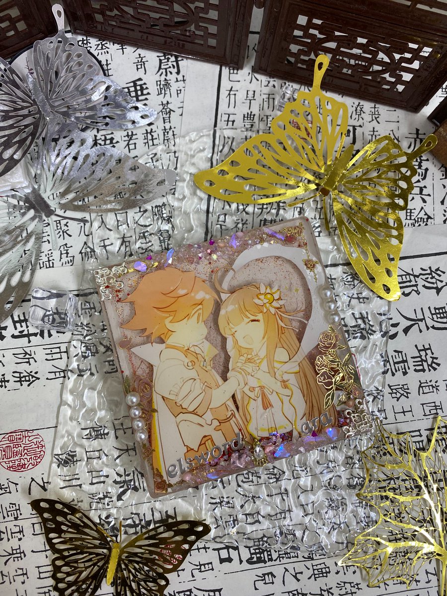 CooLDoGovo's tweet photo. 第一次做了流沙麻將，謝謝@linbai22 老師允許我使用這張作品🥺 https://t.co/jsOUMOJuW7