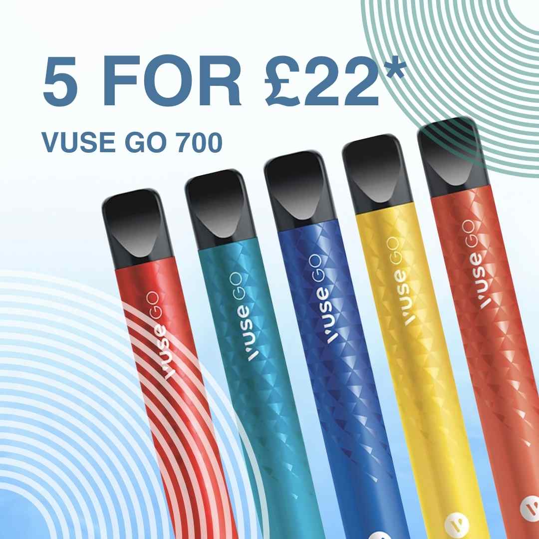 vsavi_vaping's tweet image. Get 5 for £22 on #VuseGo700. This #multibuy offer makes each bar just £4.40. No code required. Why not stock up on this convenient, popular product from Vuse?

Buy here: bit.ly/494Wooj

#vsavi #disposables #disposablevapes #vaping #vape #vuse