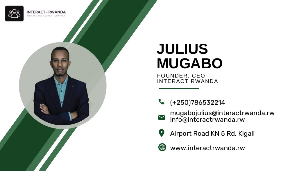 Hey, Am Julius a professional/certified event planner. To Rwandans, neighbors & friends bless you all for the continuity of the trust in my skills & expertise for the past years. Thanks for handing over to me your events, Let's craft unforgettable experiences together.🙏😍🎊