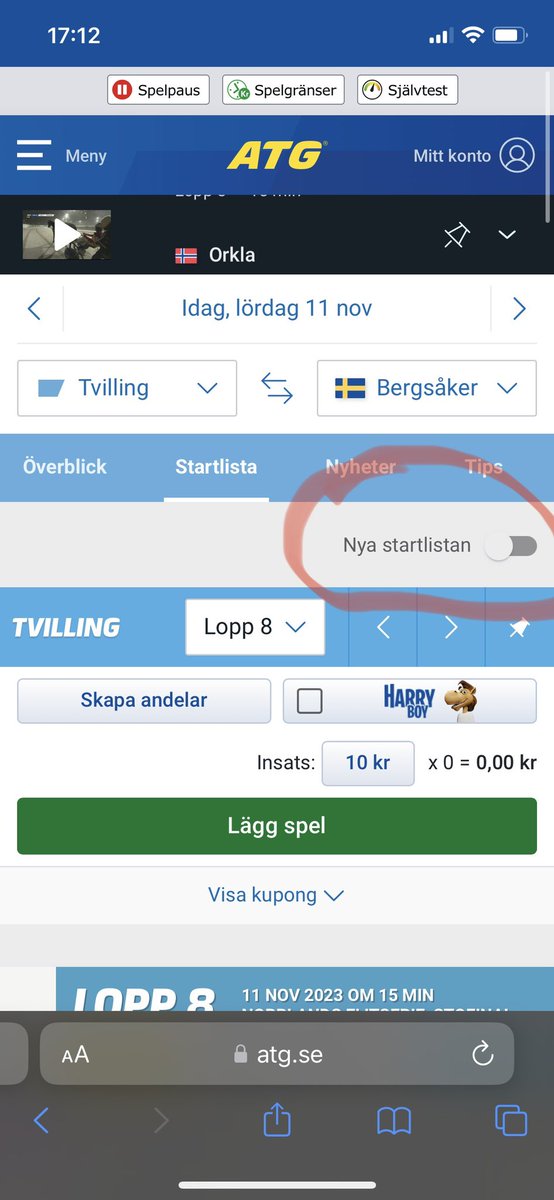 Brukar inte lägga ut travtips men här kommer ett