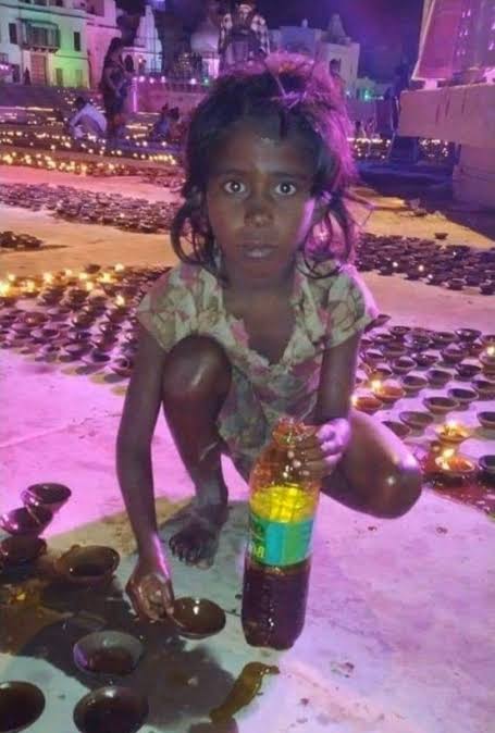 कितने भी दीये जलाकर विश्व रिकॉर्ड बना लो, लेकिन जबतक गरीब के पेटकी आग जलती है तबतक आपका कोईभी रिकॉड प्रभु श्री राम के पास नही गिना जाएगा