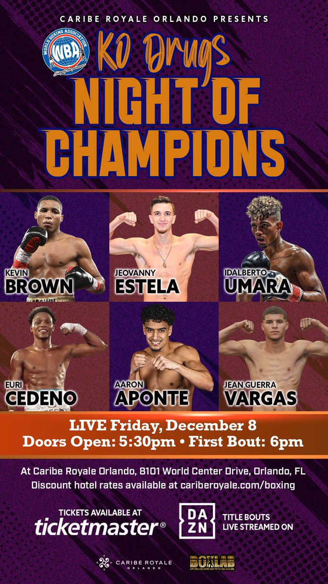 BoxLab Promotions (@boxlabpromotion) on Twitter photo Don't miss this years #2023 <a href="/WBABoxing/">WBA Boxing</a> convention in #Orlando #Florida... #sports #DAZN #boxing #boxeo #boxlabpromotions #boxingnews #share #Repost #boxinglife Don't miss this years #2023 <a href="/WBABoxing/">WBA Boxing</a> convention in #Orlando #Florida... #sports #DAZN #boxing #boxeo #boxlabpromotions #boxingnews #share #Repost #boxinglife