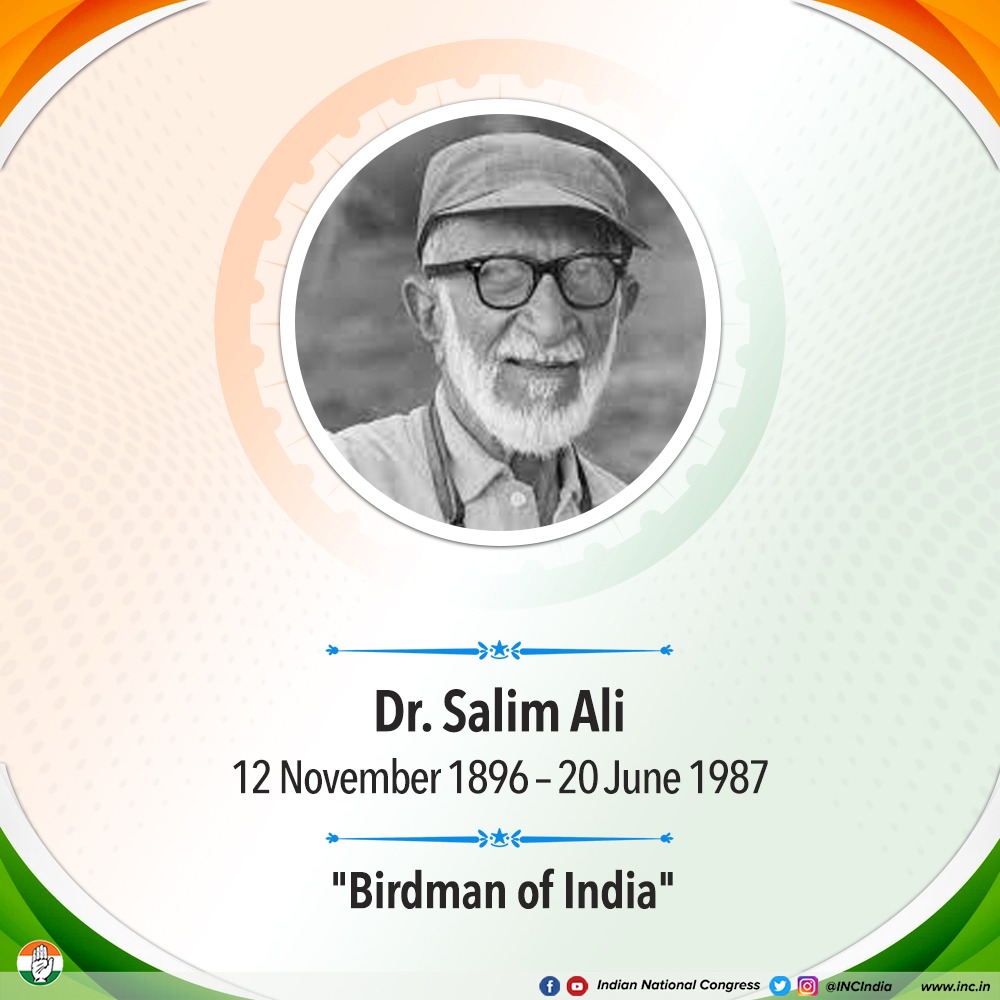 We remember India's pre-eminent ornithologist, Dr. Salim Ali.

Popularly known as the 'Birdman of India', he will always be remembered for his timely intervention that saved the Keoladeo Ghana Bird Sanctuary in Bharatpur, Rajasthan and the Silent Valley National Park, Kerala.