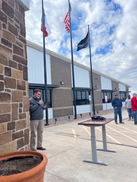 ProPetroPUMP's tweet photo. To all of the brave men and women who served and currently serve our nation, thank you for your sacrifice.
A special thank you to our employees who joined our #VeteransDay flag presentation and ceremony yesterday. https://t.co/zZrCvIxHsC