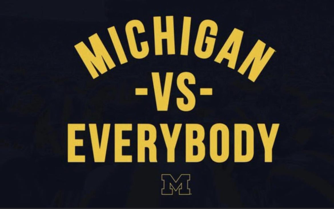 Just to be clear if Michigan beats Penn State and Ohio State without Jim Harbaugh we will not be kind about it on this app.  Just remember you all asked for it!! #GoBlue #MichiganVsEverybody #MichiganFootball