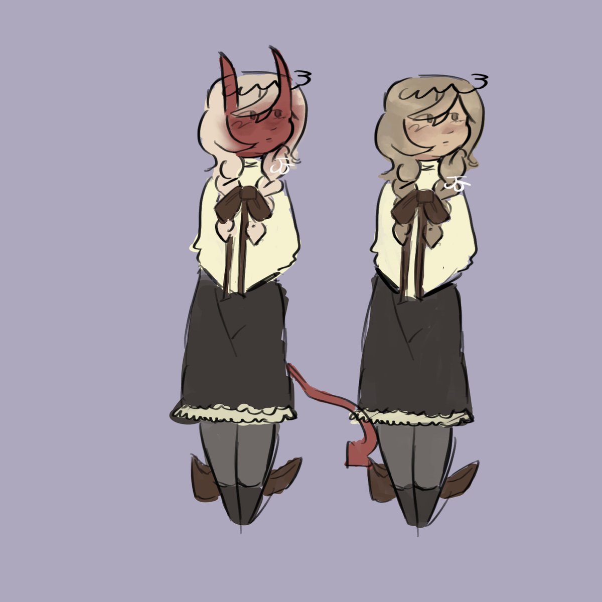 Nohisanerd's tweet image. stuff I forgot to post #ocs #refrences (Liv, and Maxwell)