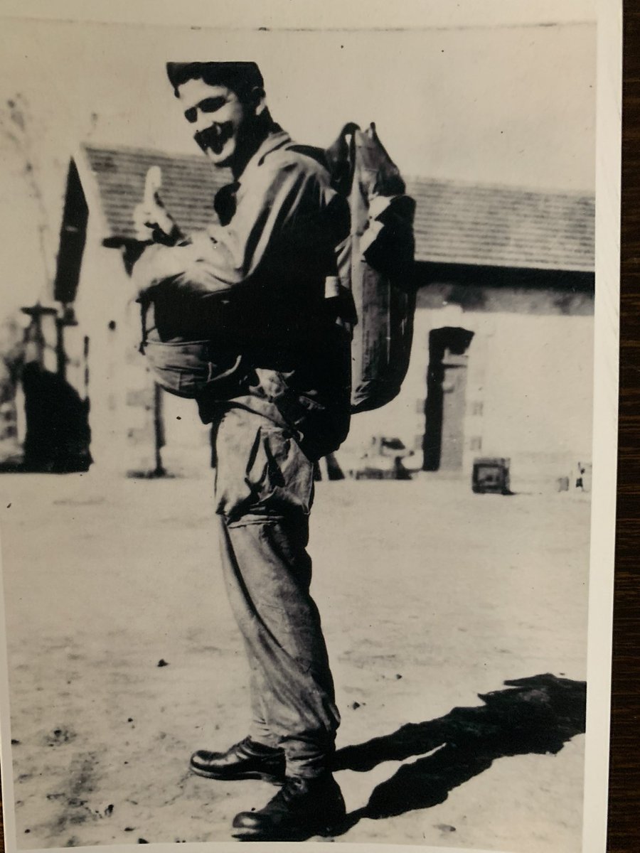 Happy #VeteransDay, my friends🧡 Here’s an old picture of my granddaddy from WWII with some of his paratrooping gear on.  Oh, so many stories I never got to hear because I was so young when he passed.