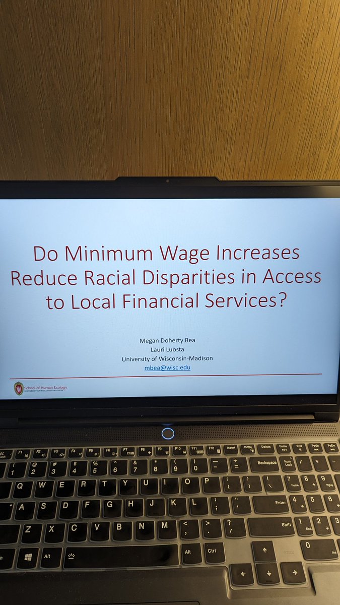 LauriLuosta's tweet image. Come learn more about how payday lenders respond to minimum wage increases (sneakpeak: they lose business!) at the Making Financial Systems Work for Latinx and Black Communities session at Embassy G at 1:45pm-3:15pm #APPAM2023