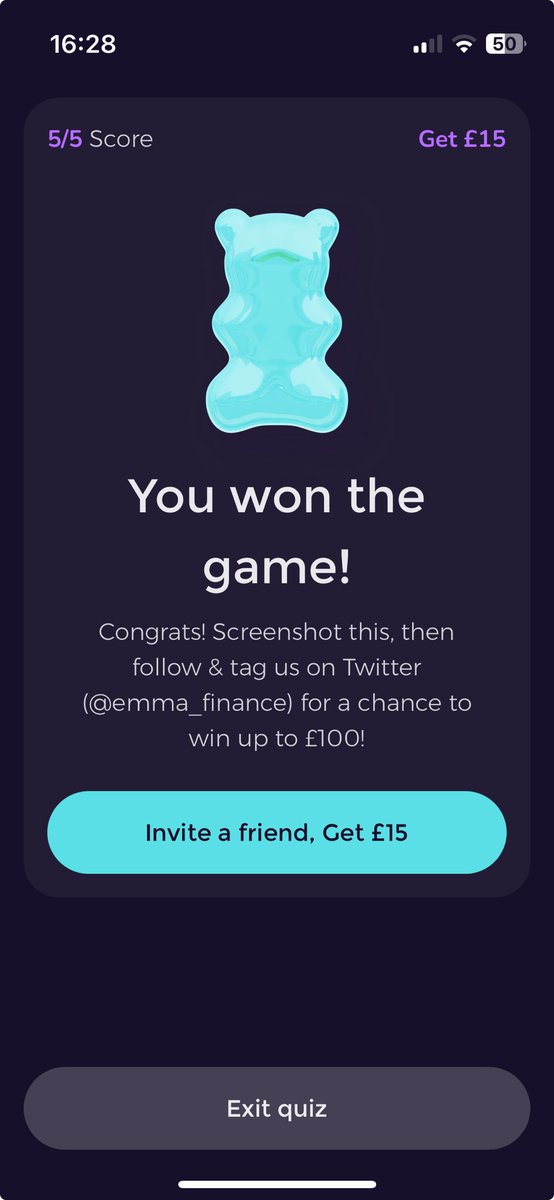 timmygirly's tweet photo. ⁦@emma_finance⁩ winner winner chicken dinner! 2 weeks in a row now 😀 https://t.co/lTcaDQZdE1