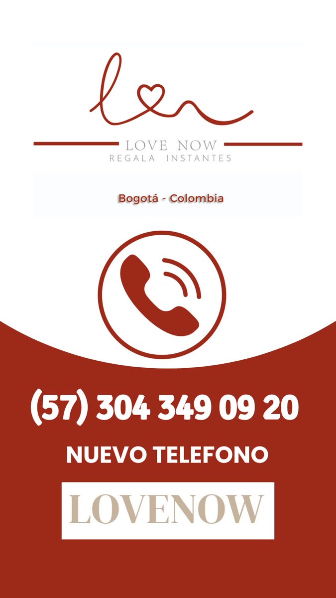 Regala Instantes
#Lovenow 

Teléfono de Lovenow 
(57) 304 349 0920 ♥️
#Bogota

#DesayunosBogota
#DesayunosSorpresa
#RegalosSorpresa
#LovenowBogota ❤
#FloresBogota 
#Colombia

WhatsApp de Lovenow 
(57) 304 349 0920 ♥️

VISITA:
Lovenow.com.co ♥️