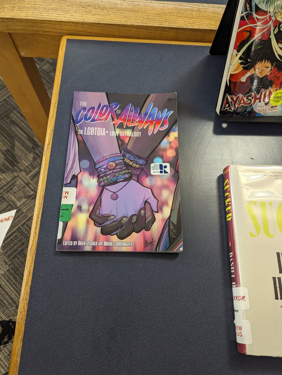 Hey @AWaveBlueWorld check out what's on display at my local library.