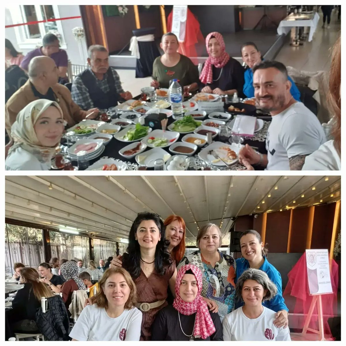 NisantasAk's tweet photo. Okul kültürü oluşturmak, Öğrencilerimize aidiyet duygusu kazandırmak  için Öğretmenlerimiz, Okul idaremiz, Öğrencilerimiz ve Hazırlık Sınıfları velilerimiz kahvaltıda bir araya geldi. Programı hazırlayan velilerimize teşekkür ederiz. https://t.co/CRr6gra9Xv