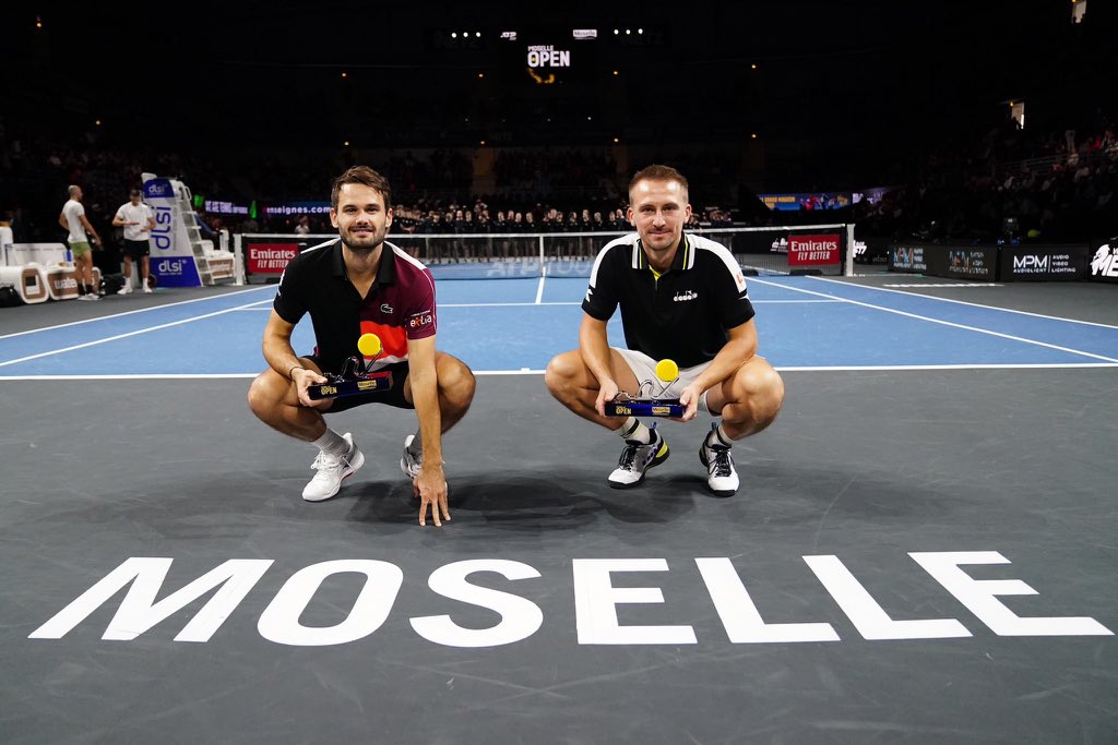 tenis_fm's tweet image. 🇲🇨 #Zielinski &amp;amp; #Nys derrotan a 🇩🇪 #Frantzen &amp;amp; #Jenens por 6-4 6-4 en la final del #ATP250 #MoselleOpen