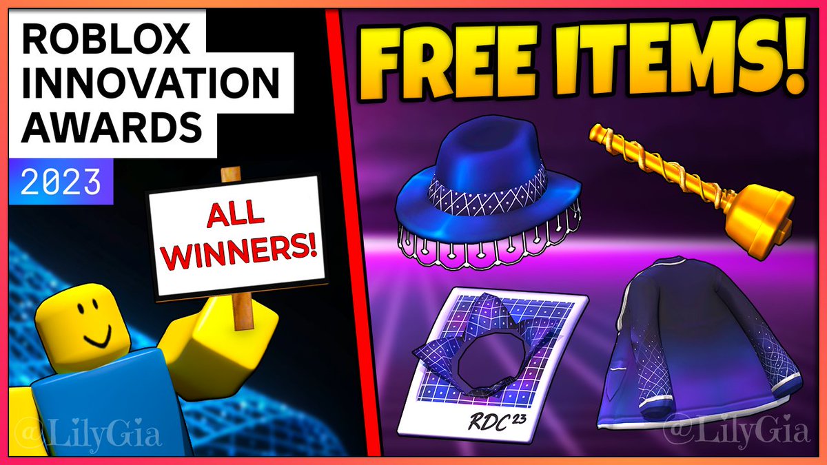 If you didn't get all the Free Items from the Roblox Awards yet, here's my easy tutorial to help you find them: youtu.be/gCl4R-qEvrM
#Roblox #InnovationAwards #InnovationAwards2023