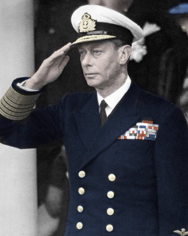 King George VI. Picture colored by me. ##georgevi #windsor #england