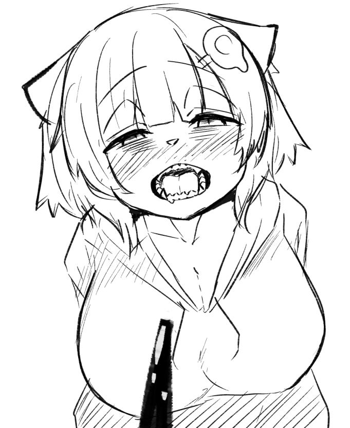 これはポッキーを咥えに行く三毛根ちゃん可愛いです 