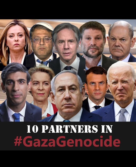 #FERMATEQUESTIASSASSINI! #StopGazaBombing #stopgazagenocide #NetanyahuWarCriminal #BidenWarCriminal #VonDerLeyenWarCriminalAccomplice 
c/ @WHO 
v/ @MimmoGigliotti