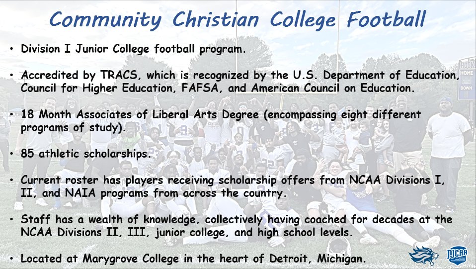 CCCLionsFB's tweet image. #DetroitsJUCO #TheBluePrint #TheProg24m