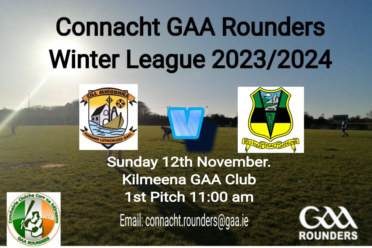 <a href="/KilmeenaGAA/">Kilmeena GAA</a> and <a href="/MGlaveysrounder/">Michael Glaveys Rounders</a> kick off their winter league campaigns tomorrow. Why not swing by Kilmeena GAA tomorrow morning and see what it's all about. 11am first pitch. Best of luck both teams. <a href="/MayoGAA/">Mayo GAA</a> <a href="/RoscommonGAA/">Roscommon GAA</a>