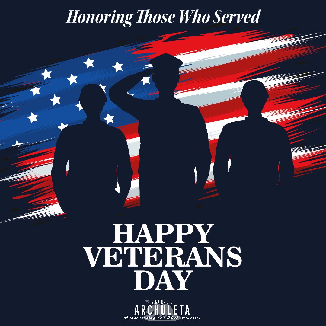 Happy Veterans Day to all who have served our Nation. Thank you for your sacrifices and honorable service today and always. #VeteransDay #HonoringOurHeroes