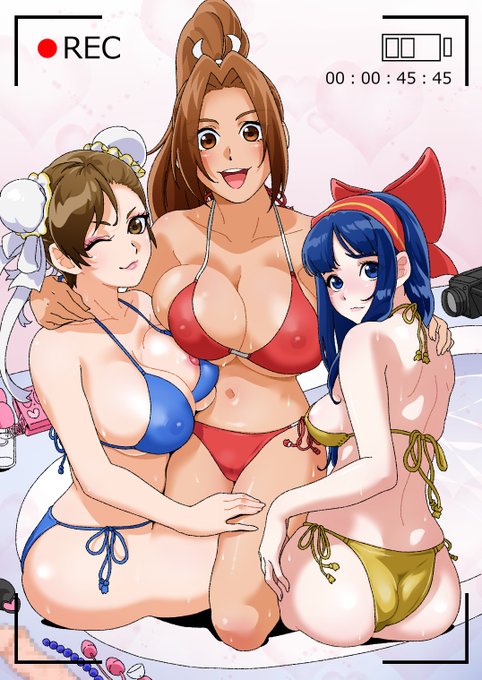 ポーズ模写
格ゲー女キャラ添え💪💪💪 