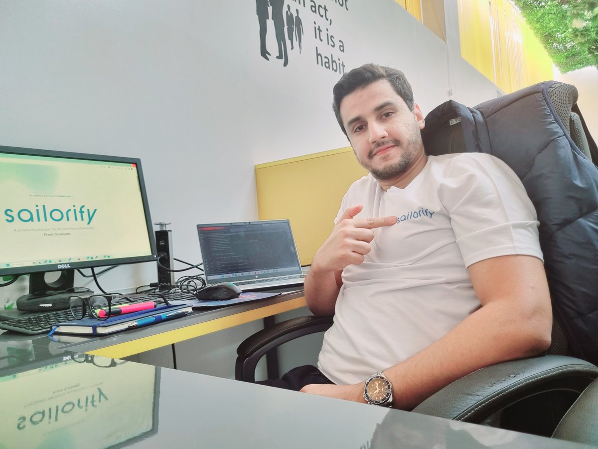 sailorify_com's tweet photo. Excited to welcome Mohamed as our new Co-Founder at Sailorify! With a background as a deck officer and VTS Officer, plus a love for coding, he'll blend sailing and tech skills to innovate and drive our community forward. Big things are ahead!
#Sailorify #CoFounder #Partnership https://t.co/14WosIwHVY