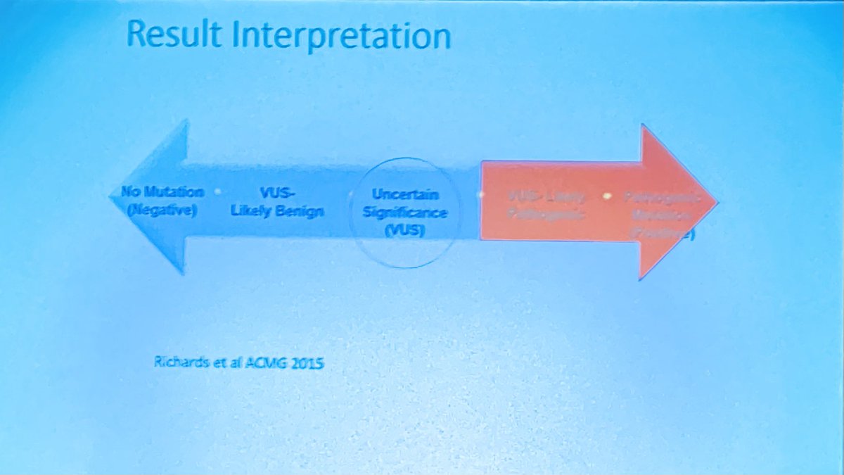 Excellent talk by Janet Talbert CGC from @VanderbiltU discussing when to get genetic testing in #PF. #PFF2023 @PFFORG