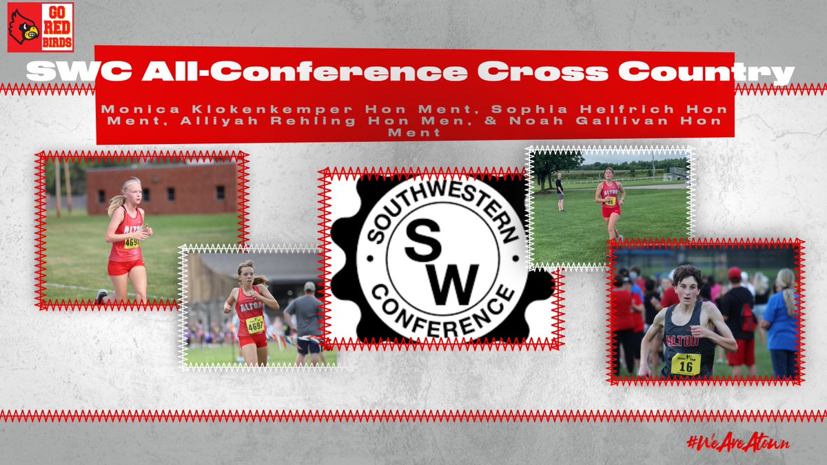 AltonAthletics (@altonathletics) on Twitter photo Here are our Redbird Cross Country SWC All-Conference winners. Way to go Redbirds. <a href="/AHS_Redbirds/">Alton High School</a> <a href="/AltonHighXC/">Alton Cross Country</a> Here are our Redbird Cross Country SWC All-Conference winners. Way to go Redbirds. <a href="/AHS_Redbirds/">Alton High School</a> <a href="/AltonHighXC/">Alton Cross Country</a>