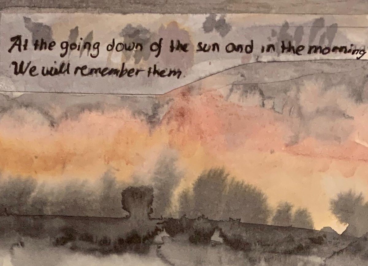 ArtCaterham's tweet photo. They shall grow not old, as we that are left grow old:
Age shall not weary them, nor the years condemn.
At the going down of the sun and in the morning
We will remember them.
#remembranceday #ks2art #inkdrawing #watercolour #caterhamprep https://t.co/zvTKf6Pezq