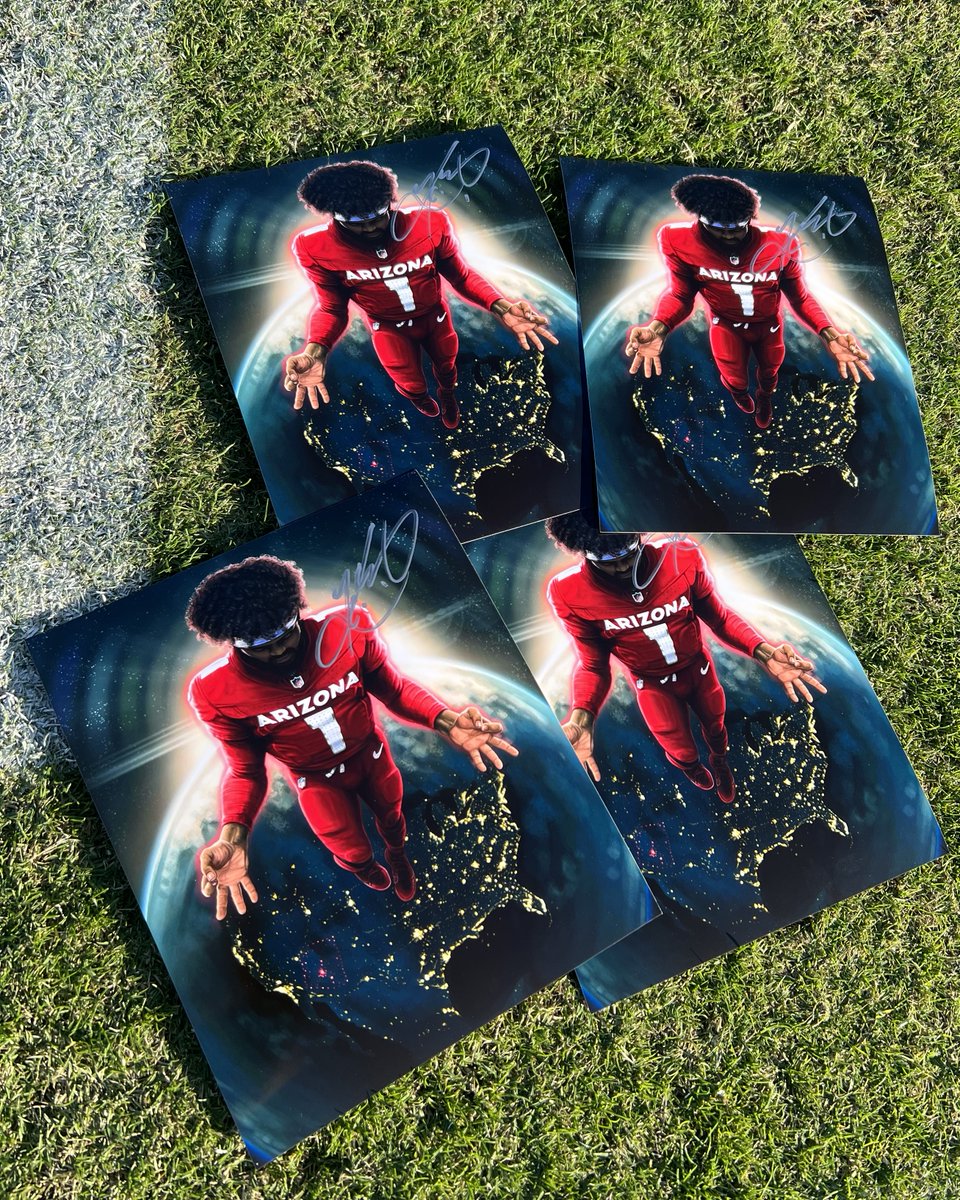 🚨 Gameday Giveaway 🚨
Autographed <a href="/K1/">Kyler Murray</a> Illustration 

like + RT to win!