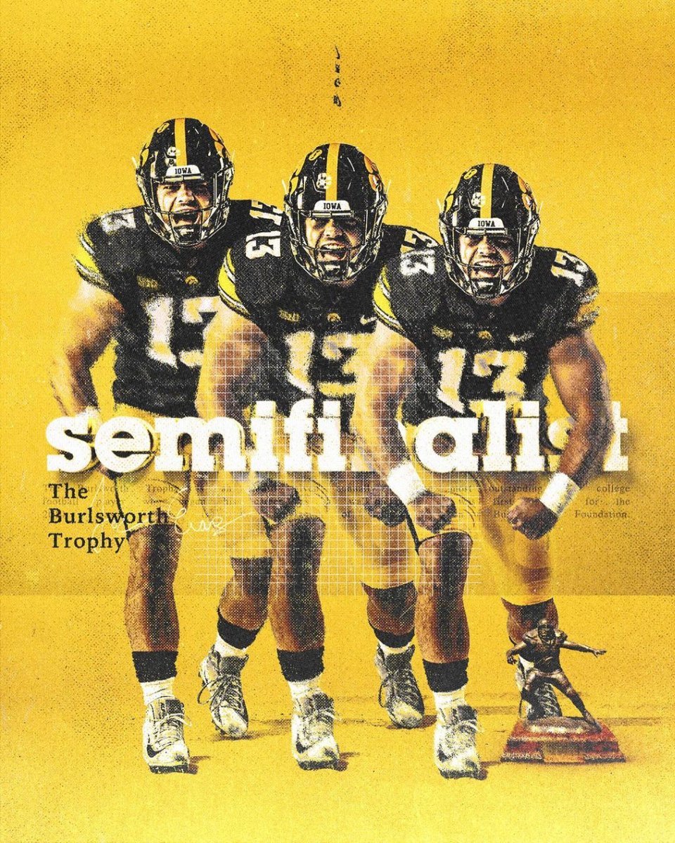 🏆 𝗕𝘂𝗿𝗹𝘀𝘄𝗼𝗿𝘁𝗵 𝗦𝗽𝗼𝘁𝗹𝗶𝗴𝗵𝘁 - <a href="/joe_evans7/">Joe Evans</a> 

A leader of men. Bringing the heart to Hawkeye Nation #WalkOnMentality