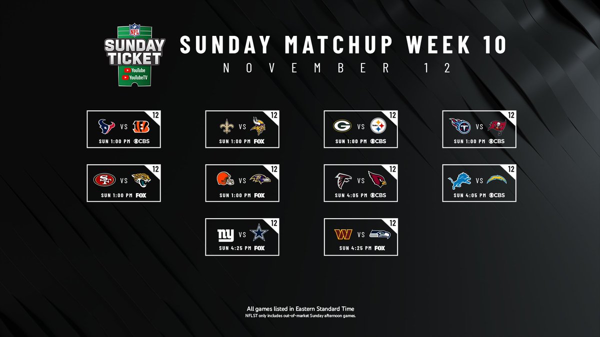 A fully stacked Sunday afternoon. Who’s going home with a W?