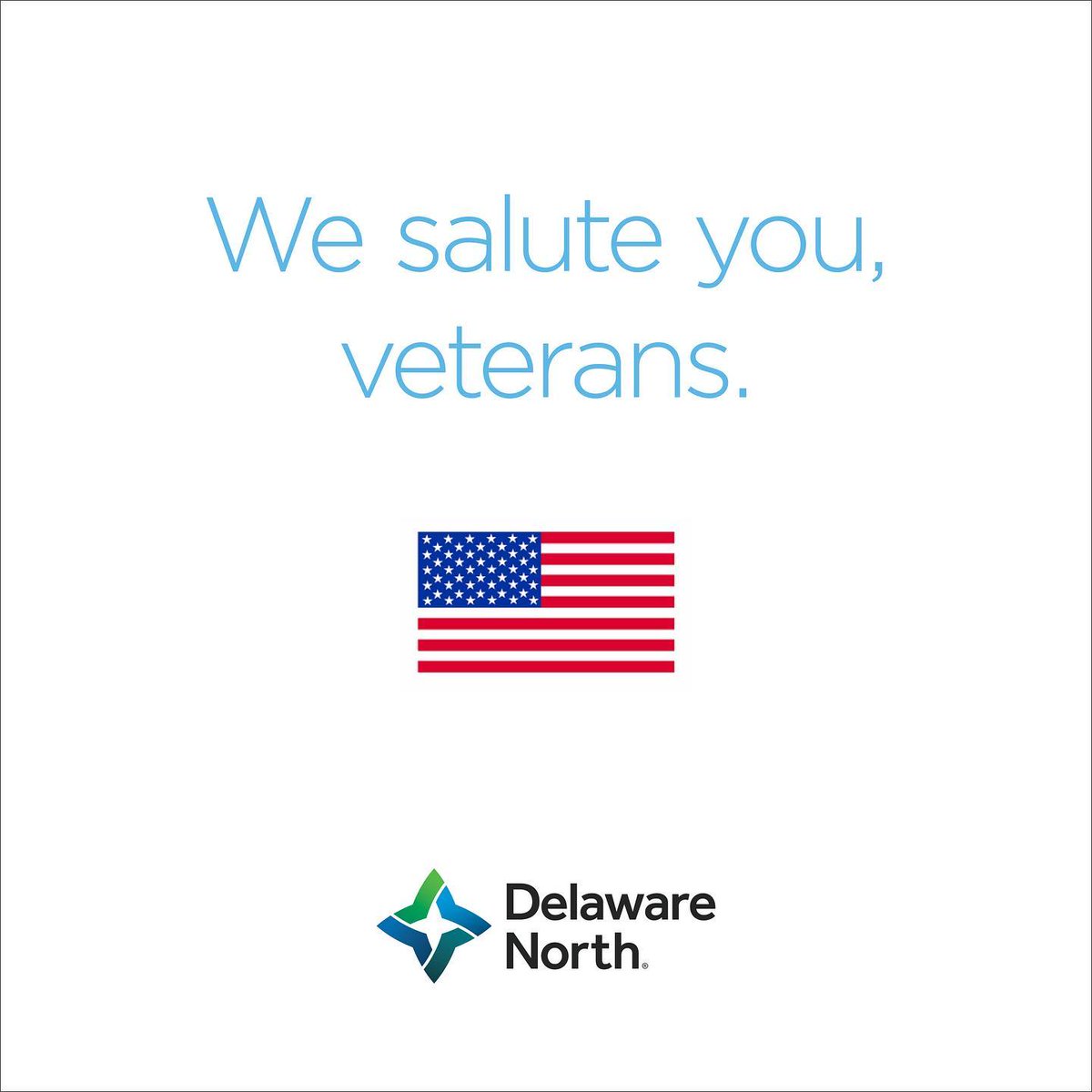 Today, and every day, we honor our veterans and military families and are grateful for their service and sacrifice. Veterans have proven themselves in situations that demand teamwork, commitment and integrity, and Delaware North is proud to be a veteran-friendly employer.