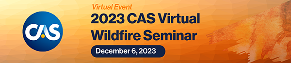 Register now for the 2023 CAS Virtual Wildfire Seminar!

ow.ly/pUnX50Q5CI0