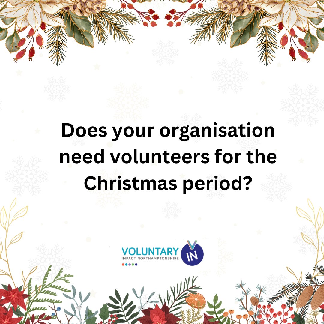 Each year before Christmas we have people make contact to say they are looking to volunteer over the Christmas period. If your organisation needs volunteers over the Christmas break, please get in touch with us at info@voluntaryimpact.org.uk.