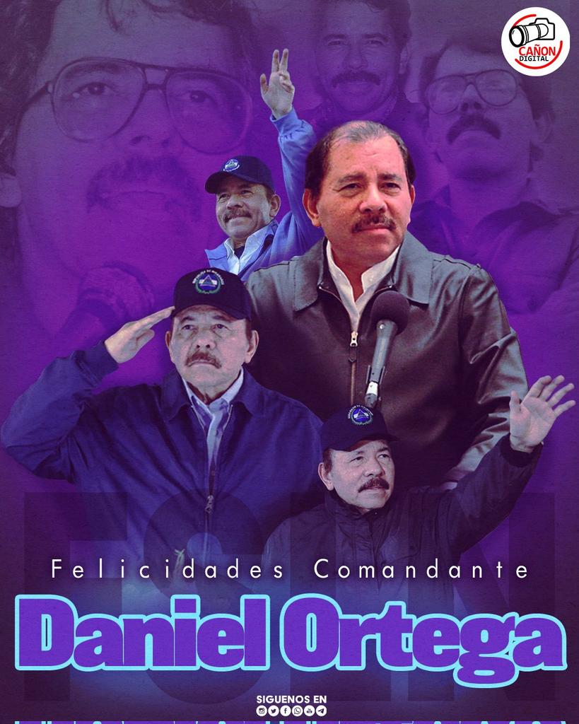💥Un día como hoy 11Nov 1945 Nace 👶🍼en LaLibertad, Chontales Nicaragua 📌El Mejor Presidente en la Historia de Nicaragua. 🥳 El Presidente *Daniel Ortega* ¡¡FELIZ CUMPLEAÑOS COMANDANTE‼❤🖤🇳🇮💕🥳 @FloryCantoX @Atego16 @SugarbrownNic #ConDanielAdelante #UnidosEnVictorias