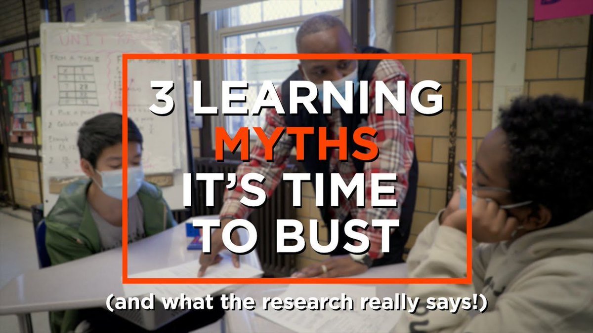 lpijanowski's tweet image. Ready to bust some learning myths?  Watch this video from @Edutopia on using assessment for retrieval practice, a variety of instructional formats, and productive struggle.  Great ideas for greater impact on learning.  #growk12 #AODL #engagement    buff.ly/479DcEf