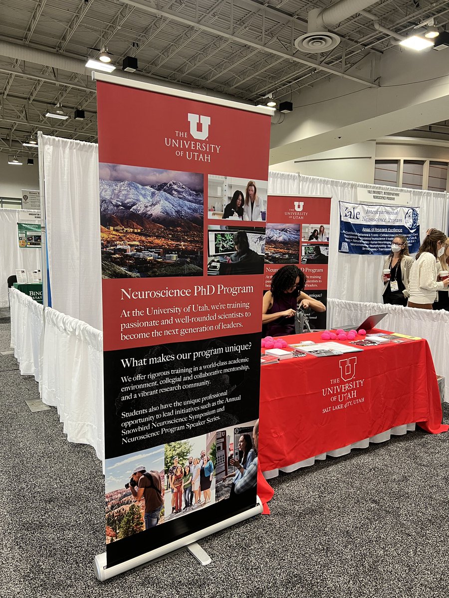Hello #SfN2023! Come check out our grad program <a href="/UtahNeurosci/">U of U Neuroscience</a>