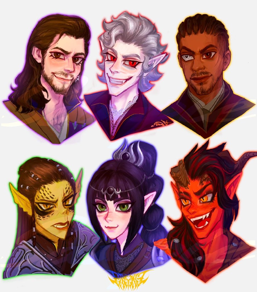 #BaldurGate3 #BG3fanart #Gale #Astarion #Wyll #Laezel #Shadowheart #karlach