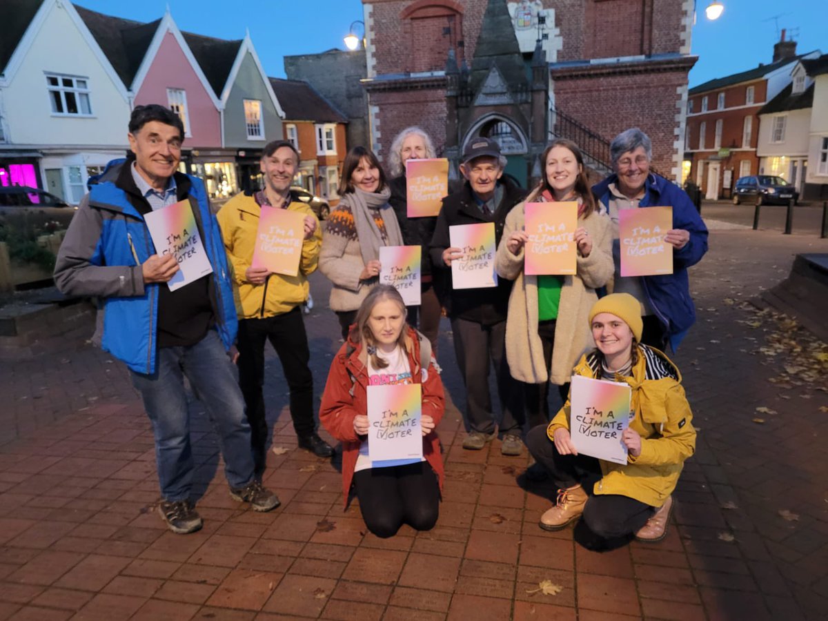 We went out canvassing in Woodbridge today, and spent a brilliant (and cold) few hours getting more #ClimateVoters for #ProjectClimateVote!!